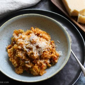 chorizo risotto rezept