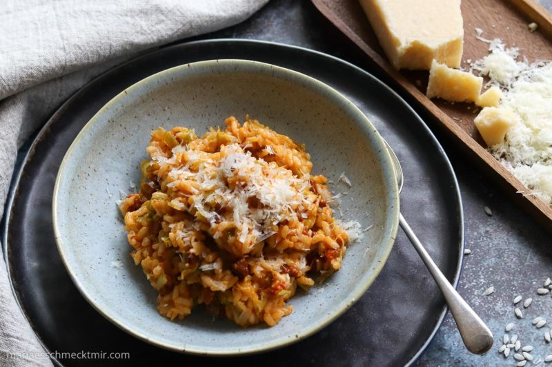 chorizo risotto rezept