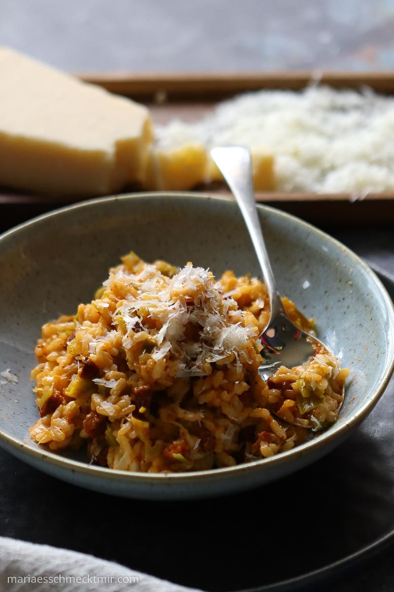 chorizo risotto rezept