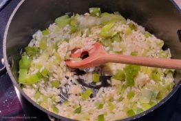 chorizo risotto Zubereitung