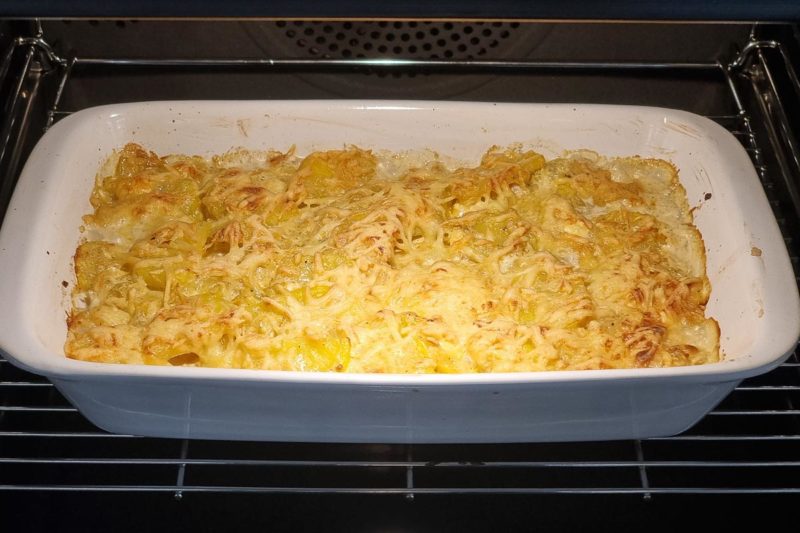 Kartoffelgratin im Ofen