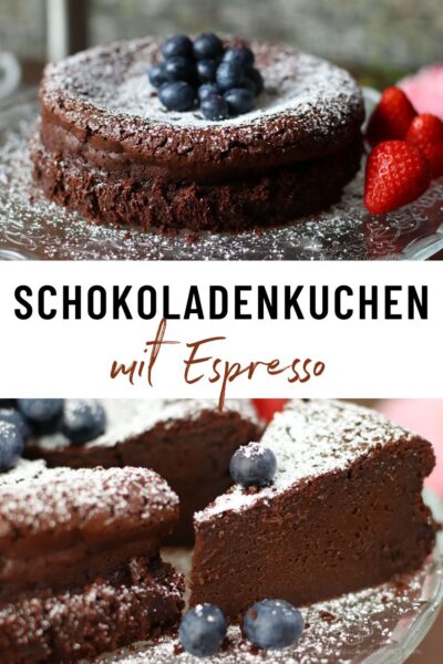 Schokoladenkuchen mit Espresso