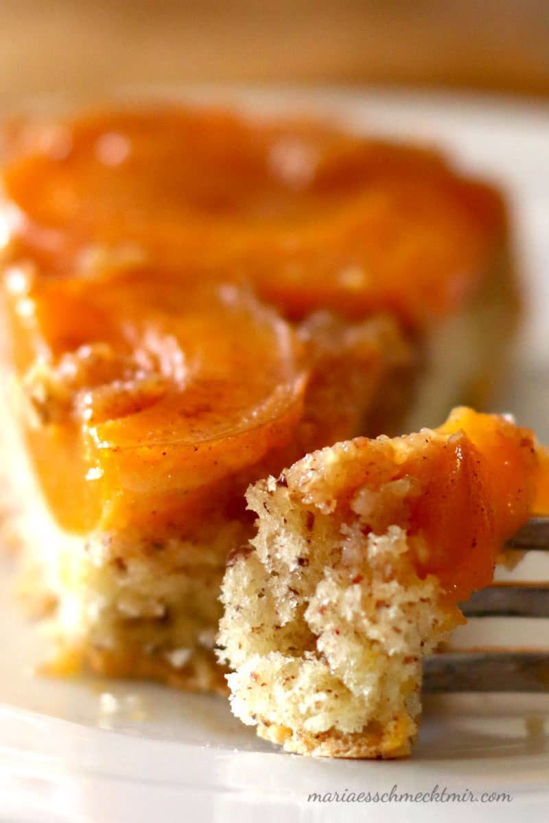 Aprikosenkuchen upside-down
