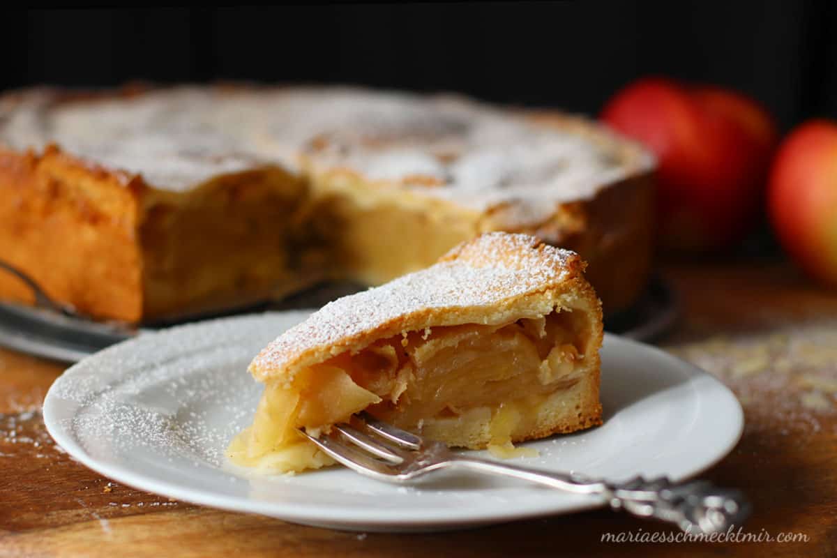 Only Food Ideas: Omas gedeckter Apfelkuchen mit Murbeteig mdash Maria ...