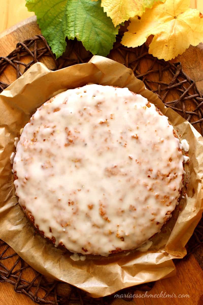 Kürbis-Nusskuchen mit Kokos