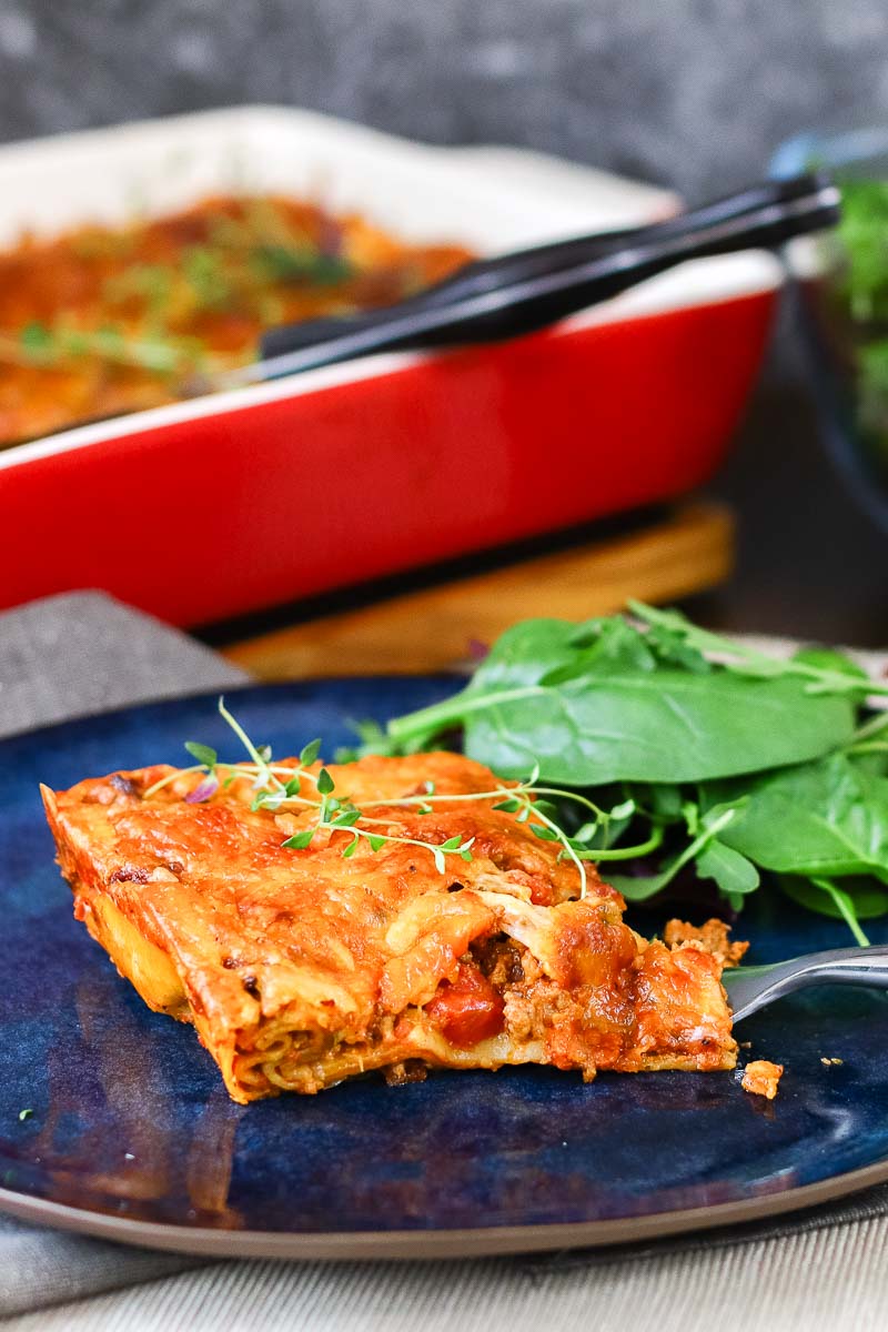 Schnelle Lasagne mit Creme fraiche