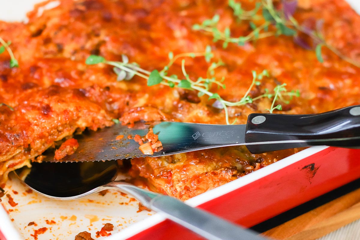 Schnelle Lasagne mit Crème fraîche