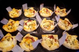 Mini Quiches mit Speck und Apfel - Making-of