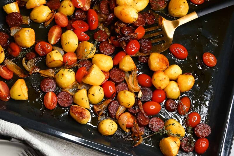 Ofenkartoffeln mit Chorizo