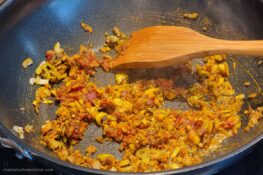 Hähnchencurry mit Kartoffeln - Making-Of