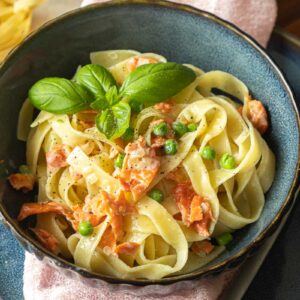 Pasta mit Räucherlachs