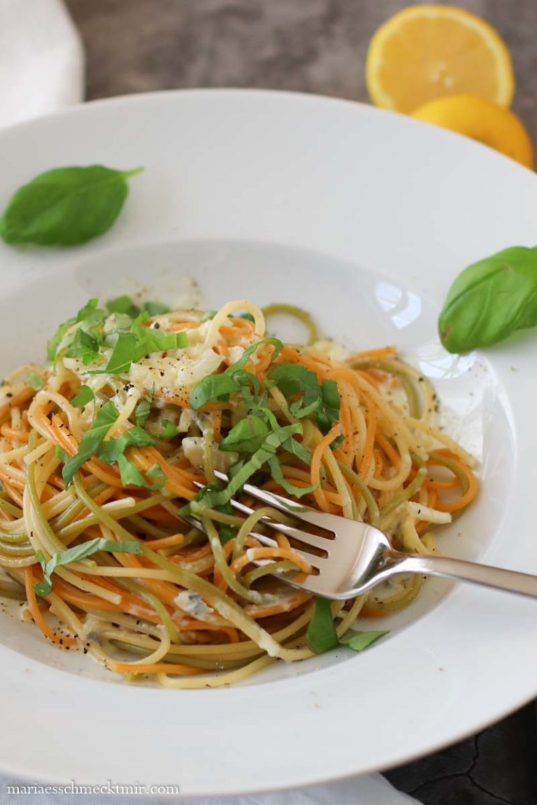 Spaghetti mit Gorgonzola-Sahne-Sauce