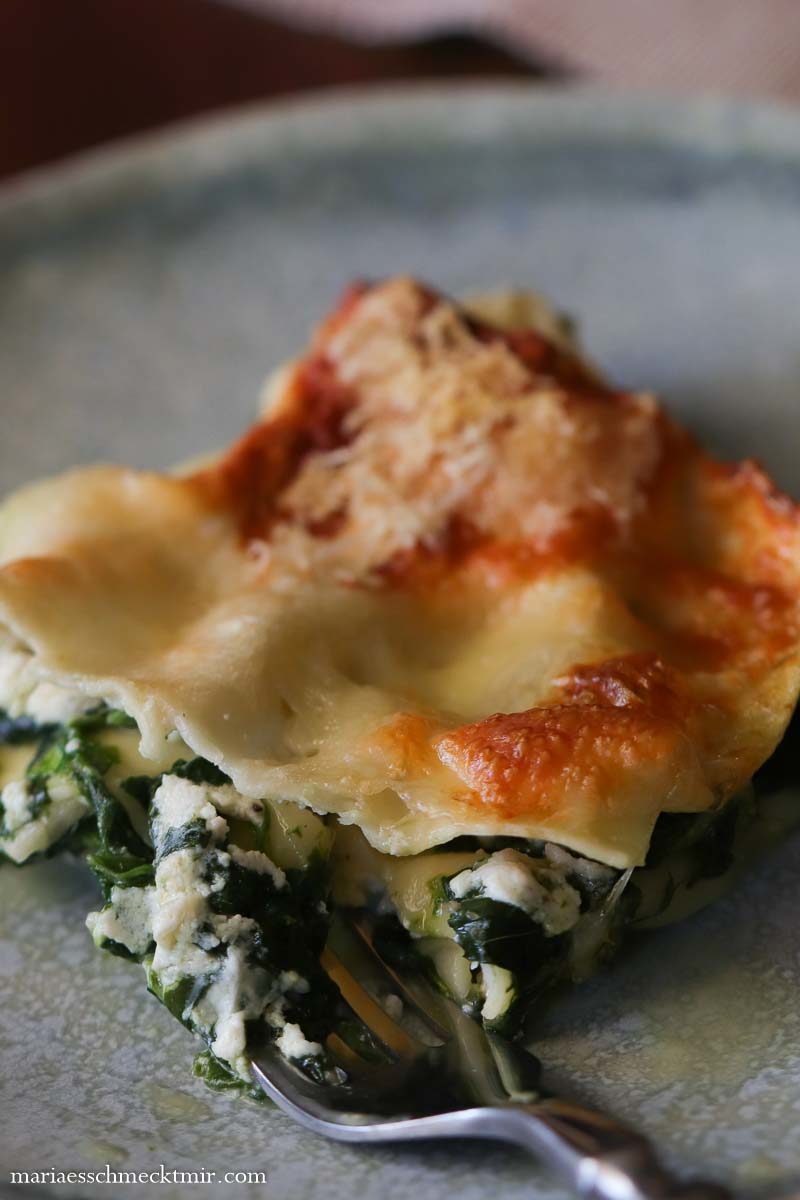 Spinat-Lasagne mit Ricotta