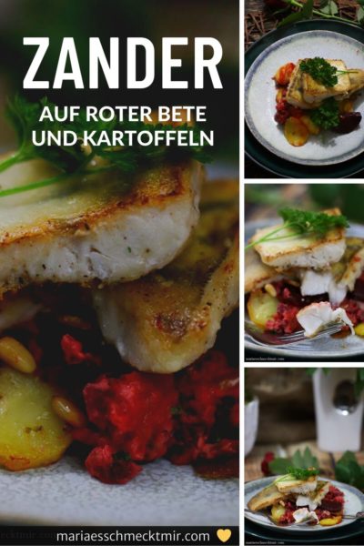 Zanderfilet gebraten mit Roter Bete