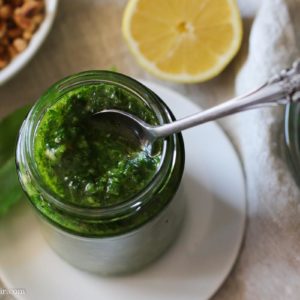 bärlauch-Pesto mit rucola