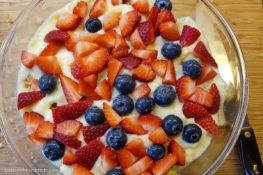 Erdbeer Trifle mit Vanillepudding