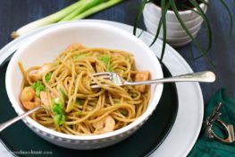 Spaghetti mit Knoblauchgarnelen