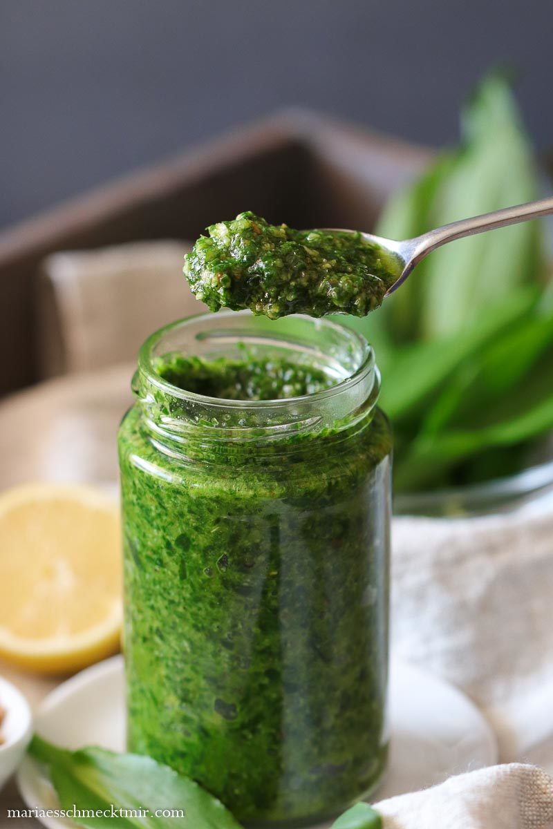 bärlauch-pesto mit rucola