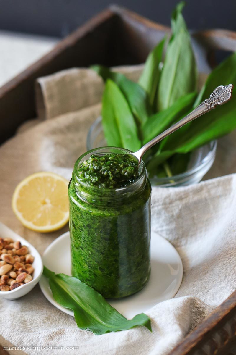 bärlauch-pesto mit rucola