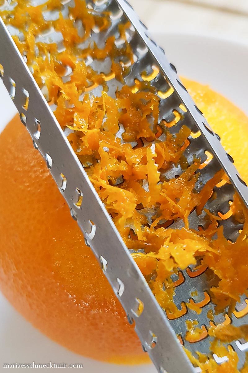 Orangenschalen-Abrieb