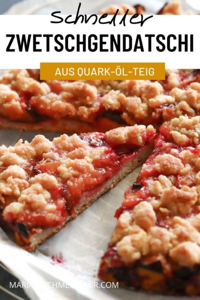 Zwetschgendatschi mit ganz viel Streusel auf Quark-Öl-Teig