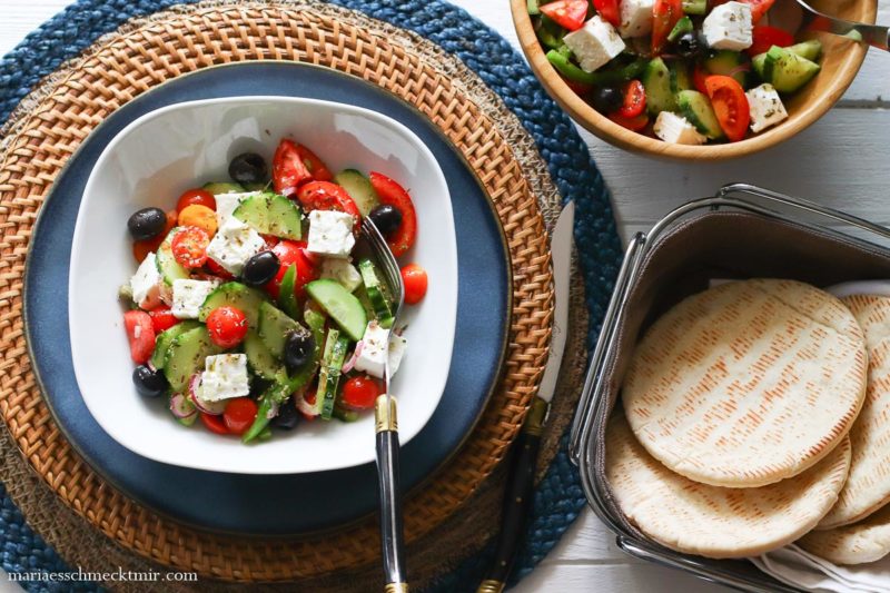 Griechischer Bauernsalat - ganz einfach und so gut!