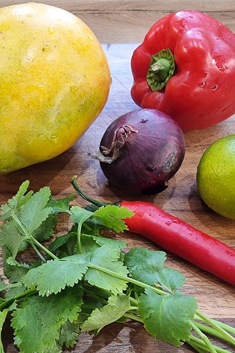 Mango-Paprika-Salsa - die Zutaten