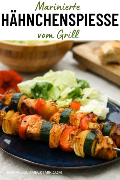 Marinierte Hähnchenspieße vom Grill