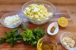 Levantinischer Zucchini-Dip - Making-Of