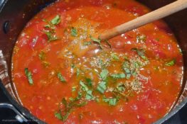 Tomatensoße einkochen