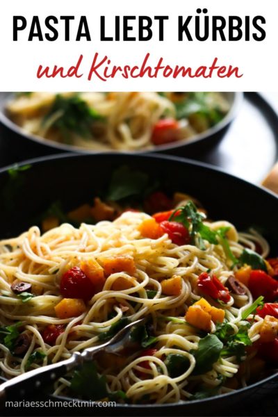 Pasta liebt Kürbis und Tomaten