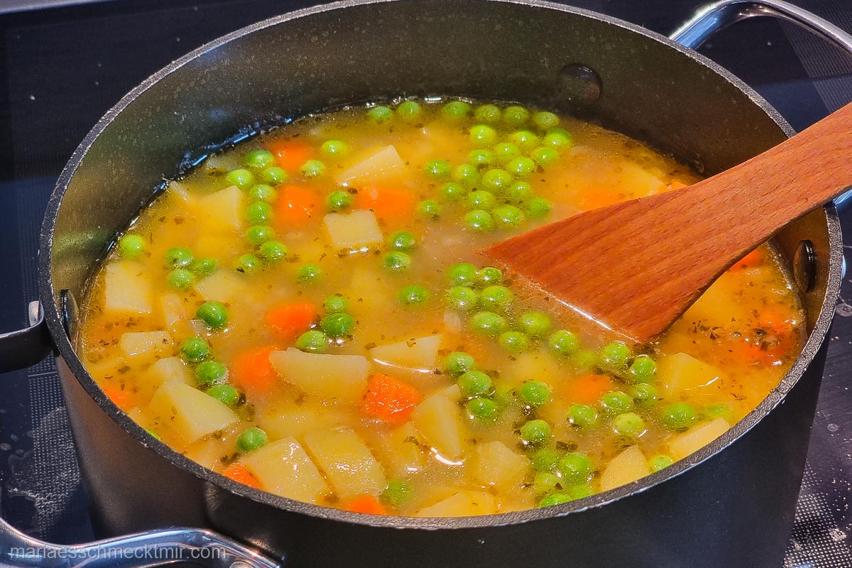 Vegetarische Kartoffelsuppe - ganz einfach