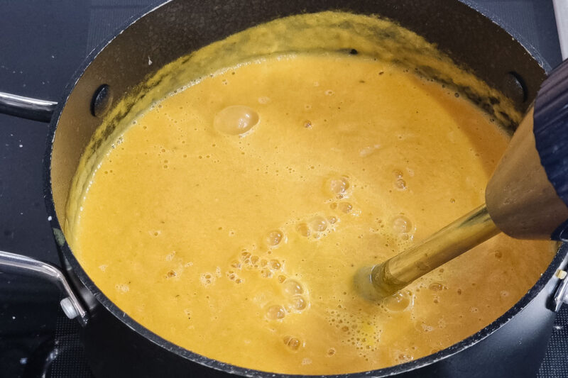 Karottensuppe mit Ingwer - Making-Of