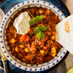 Chili sin Carne Rezept