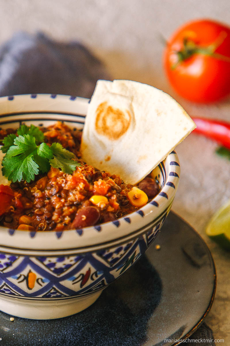 Chili sin Carne Rezept