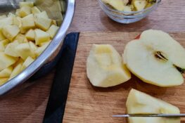 Florentiner Apfelkuchen - die Äpfel