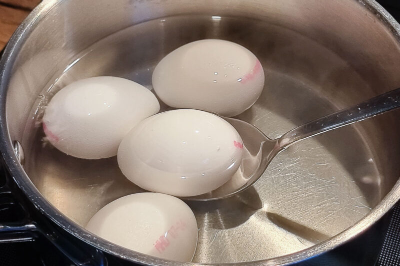 Eiersalat Eier kochen