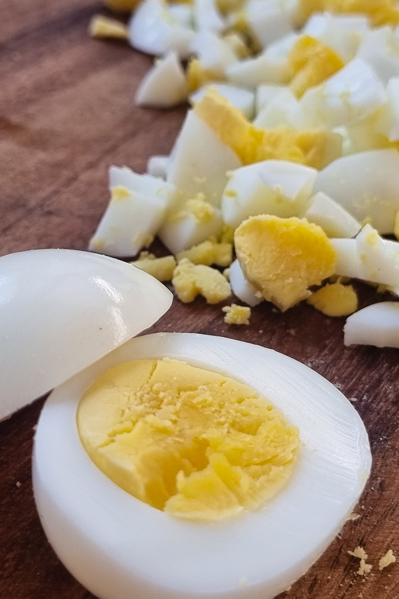 Eiersalat mit Schmand - einfach &amp; lecker