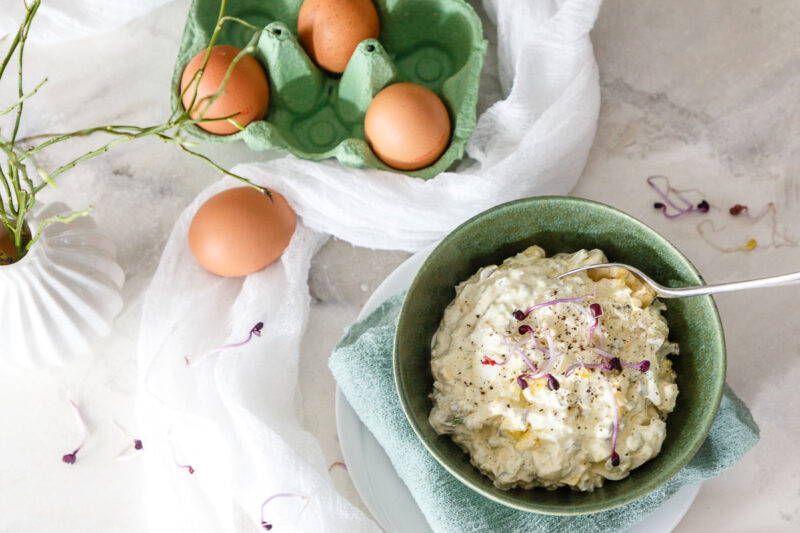 Eiersalat mit Schmand