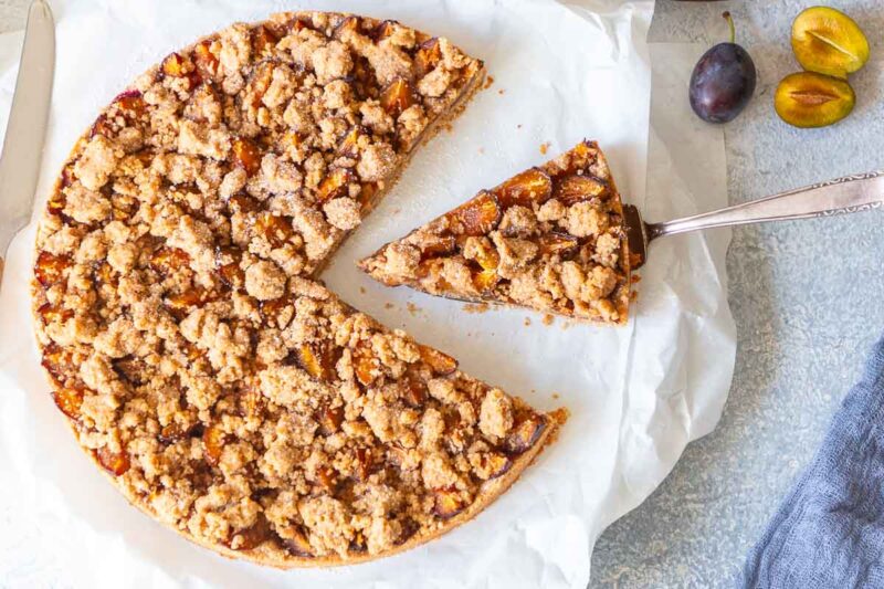 Vollkorn Pflaumenkuchen