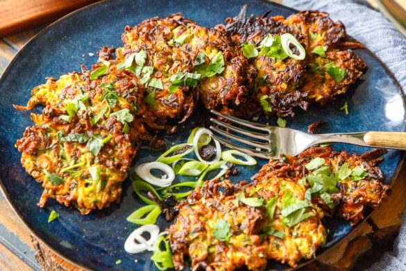 Knusprige Zucchinipuffer mit Kartoffeln