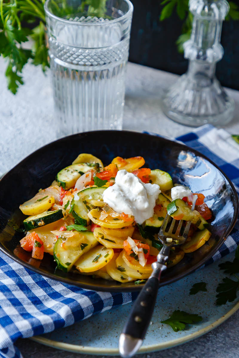 Griechische Kartoffelpfanne