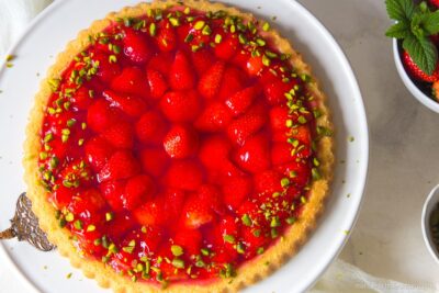 Erdbeerkuchen mit Mürbeteig