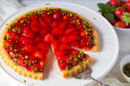 Erdbeerkuchen mit Mürbeteig