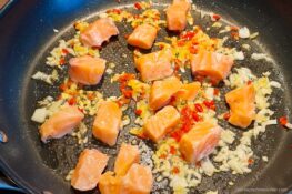 Lachs anbraten