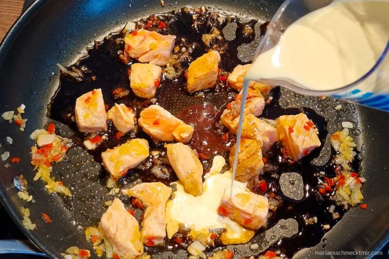 Lachs anbraten