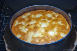 Gebackener versunkener Apfelkuchen