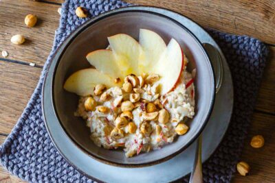bircher müsli rezept original mit apfelscheiben