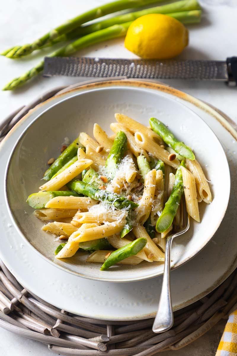 Rezept für pasta mit grünem spargel