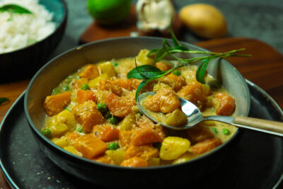 kürbis curry mit kokosmilch